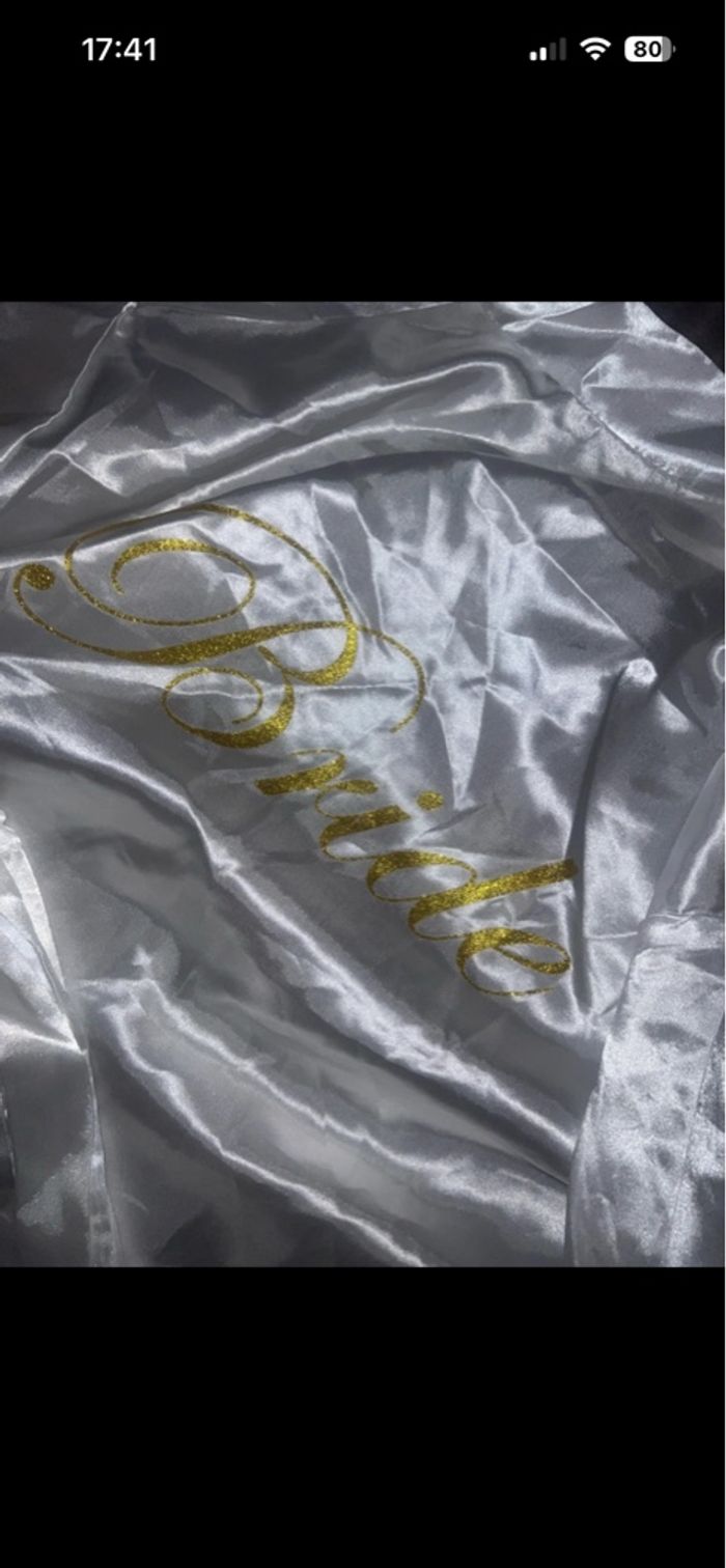 Peignoir satin bride - photo numéro 2