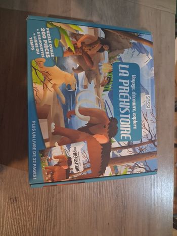 Magnifique puzzle préhistorique guide pédagogique et ligne du temps