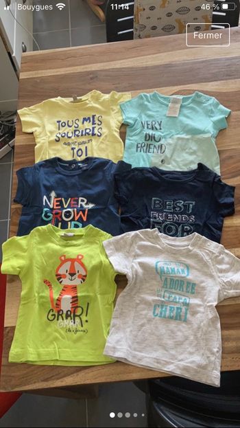 Lot t-shirt 3 mois