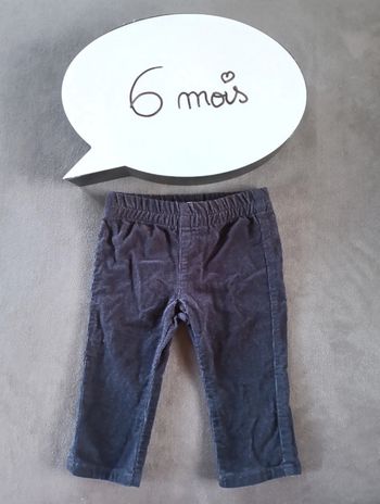 Pantalon velours Garçon 6 mois Pat & Ripaton 100% coton