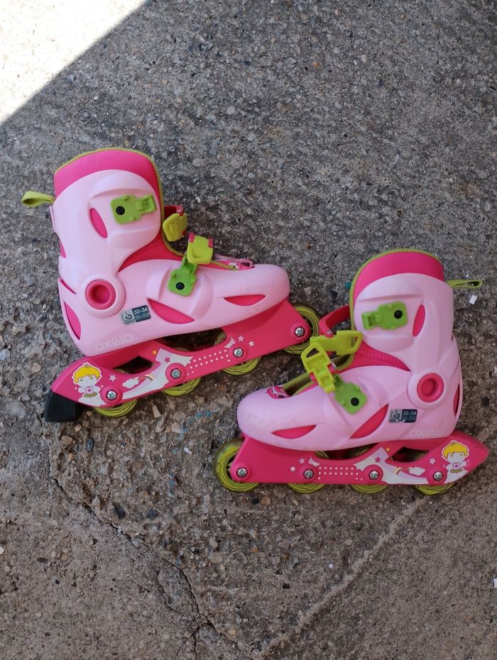 rollers OXELO pointure ajustable du 32, 33 jusqu'au 34