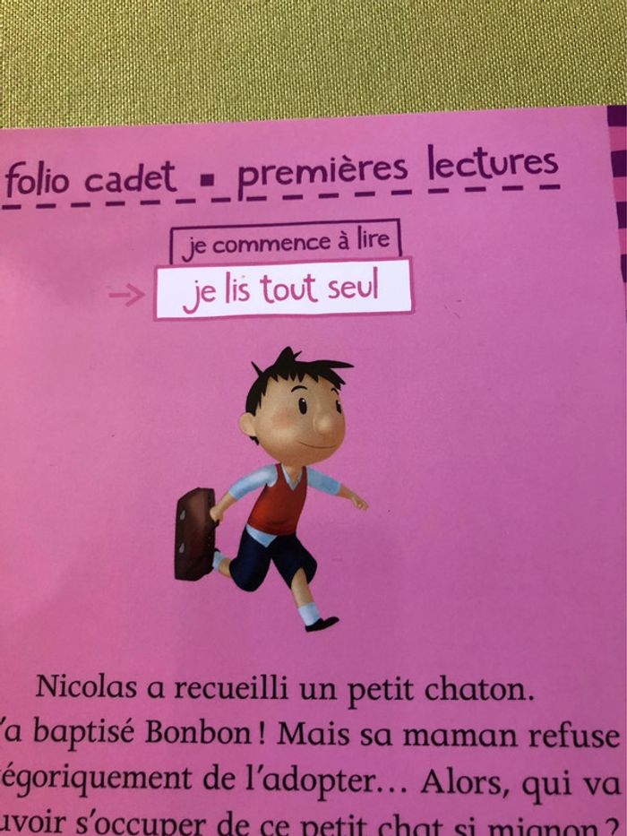 Livre premières lectures le petit Nicolas un chaton trop mignon - photo numéro 4