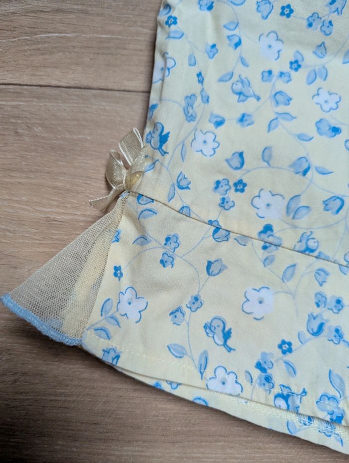 Magnifique pantalon léger 100% coton vintage 12 mois - photo numéro 2