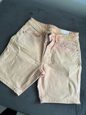 Short jean orangé