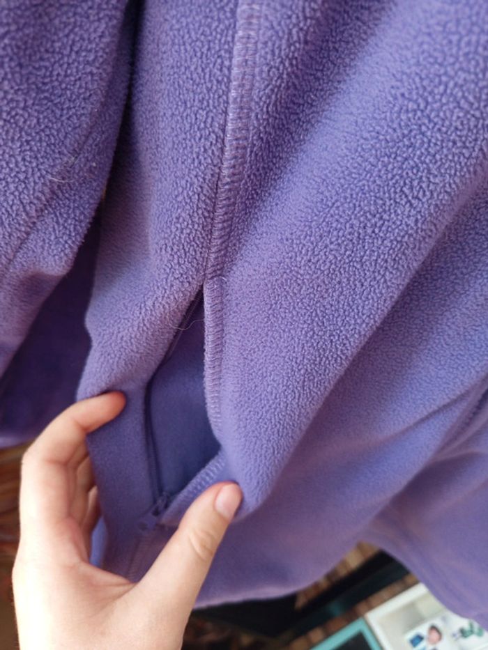 Veste polaire chaud violet - photo numéro 4