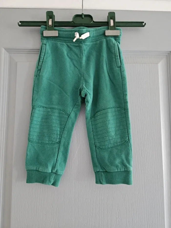 Pantalon de jogging bébé garçon - Taille 18 mois (77-82cm) - Kiabi - Vert - photo numéro 2