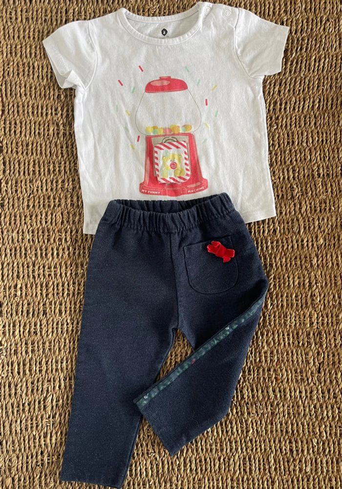 Ensemble ZKids + Haut plumetis et chaussettes - photo numéro 2