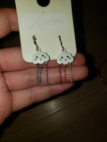 1 paire de boucle d'oreille nuage