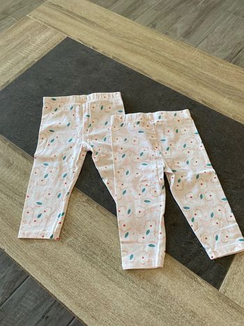 Lot de 2 leggings 12 mois orchestra