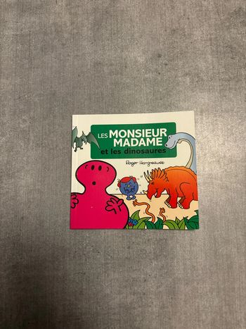 Livre les Monsieur, Madame et les dinosaures