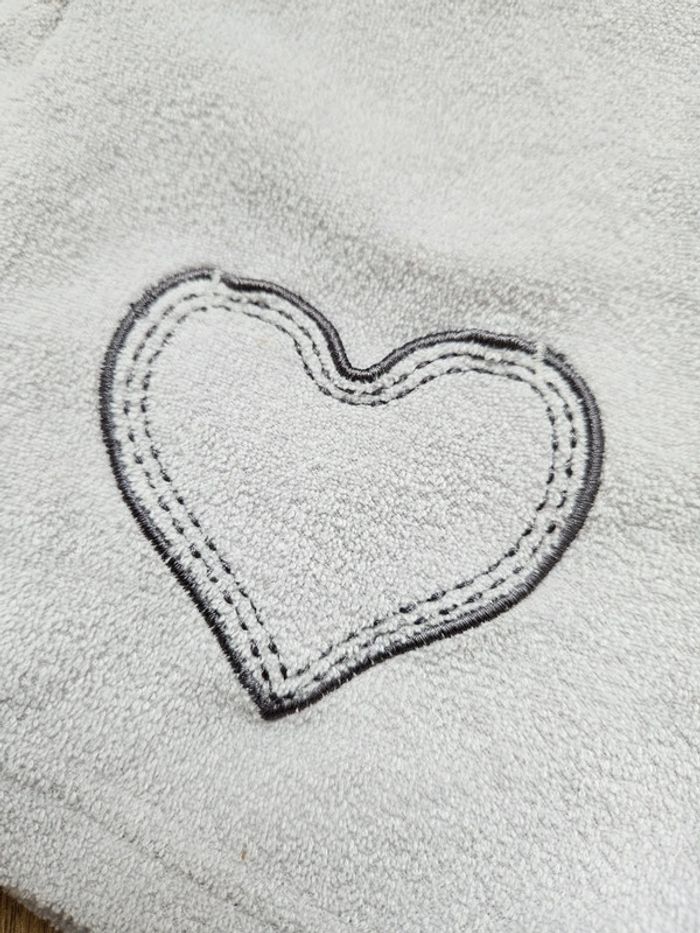 Gilet gris clair Love 6 mois - photo numéro 3