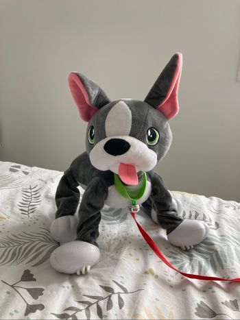 Chien en peluche à promener