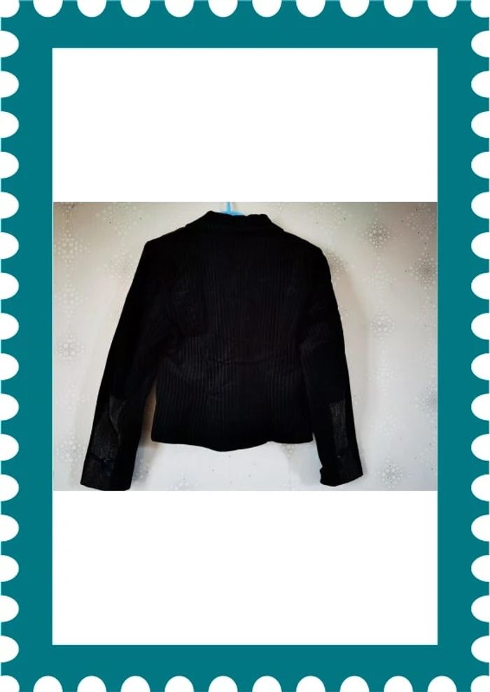 D2536 - veste zippée noire taille 44 - photo numéro 3