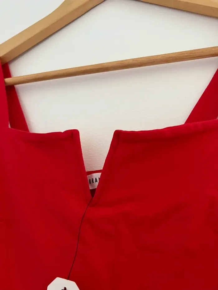 Robe débardeur rouge patineuse - photo numéro 5