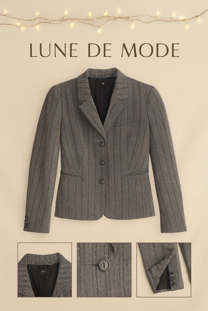 Blazer gris à rayures MEXX