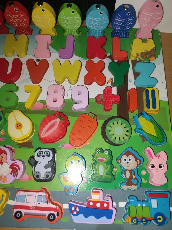 Puzzle éducatif montessori en bois - photo numéro 5