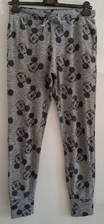 Bas de pyjama gris imprimé de têtes de Mickey