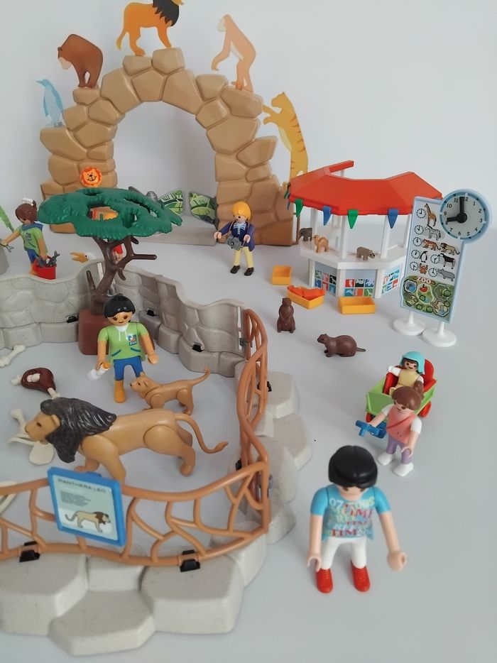 PLAYMOBIL Zoo Animaux Enclos Lions Pingouins Bonhommes 🦁 - photo numéro 6