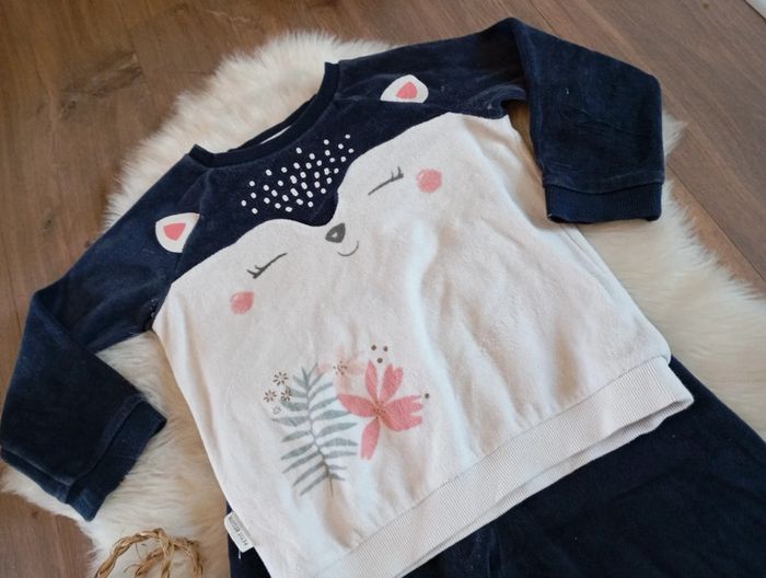 Petit béguin 💖 pyjama velours hiver 5 ans - photo numéro 2