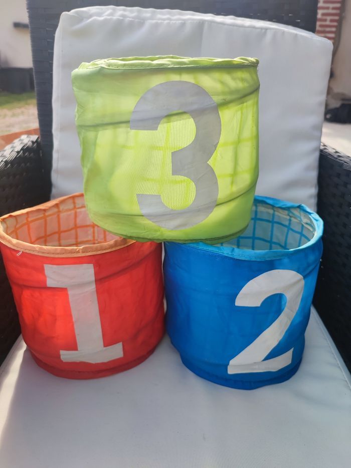 Lot 3 paniers Ikéa chambre enfant