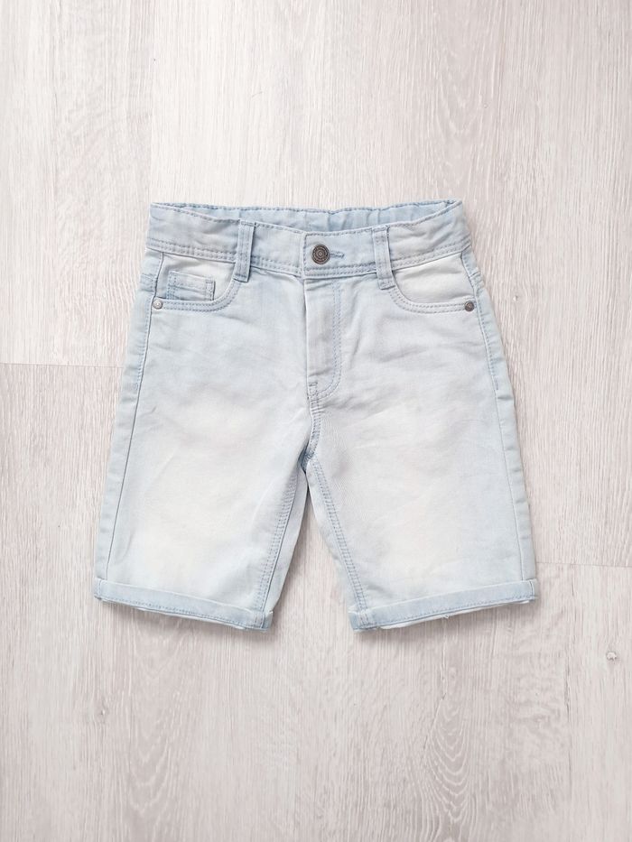 Bermuda jean bleached - Tape à l'œil