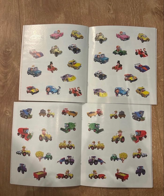 Lot de 2 livres de coloriage P’tit garçon ferme et les voitures - photo numéro 2