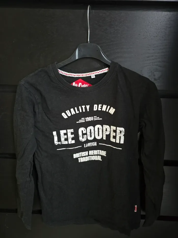 Tee-shirt noire ML Lee Cooper