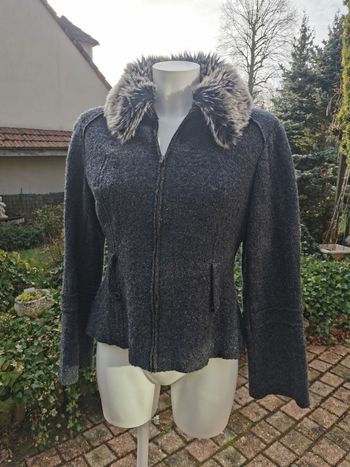 Veste grise mi-saison Promod