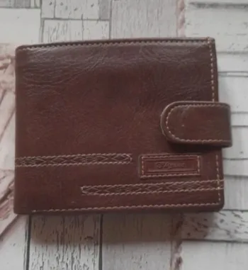 Portefeuille marron 10X12 cm