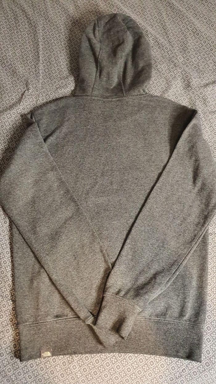 Sweat/pull à capuche - The North Face gris logo brodé – Taille M - photo numéro 4