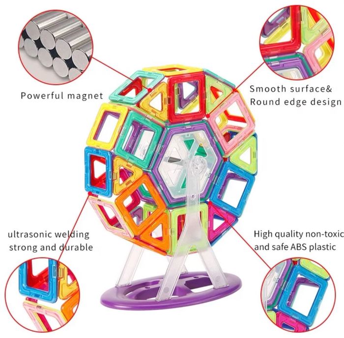 Blocs de construction magnétiques 68 pièces - photo numéro 3