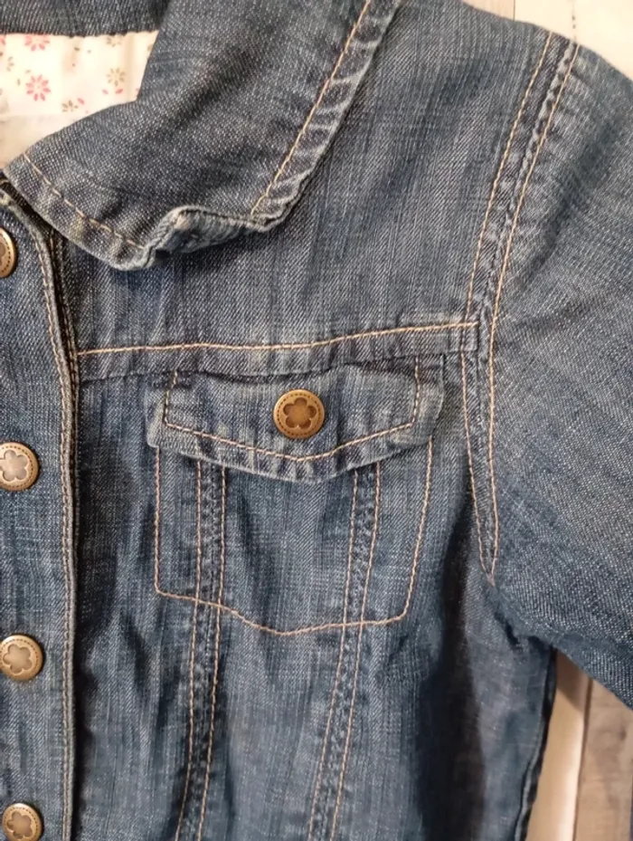 Veste en jean taille 18mois - photo numéro 5