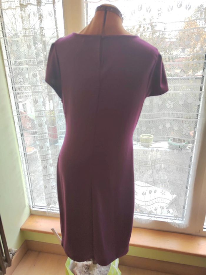 Robe prune à dentelle New Look t. 44 - photo numéro 4