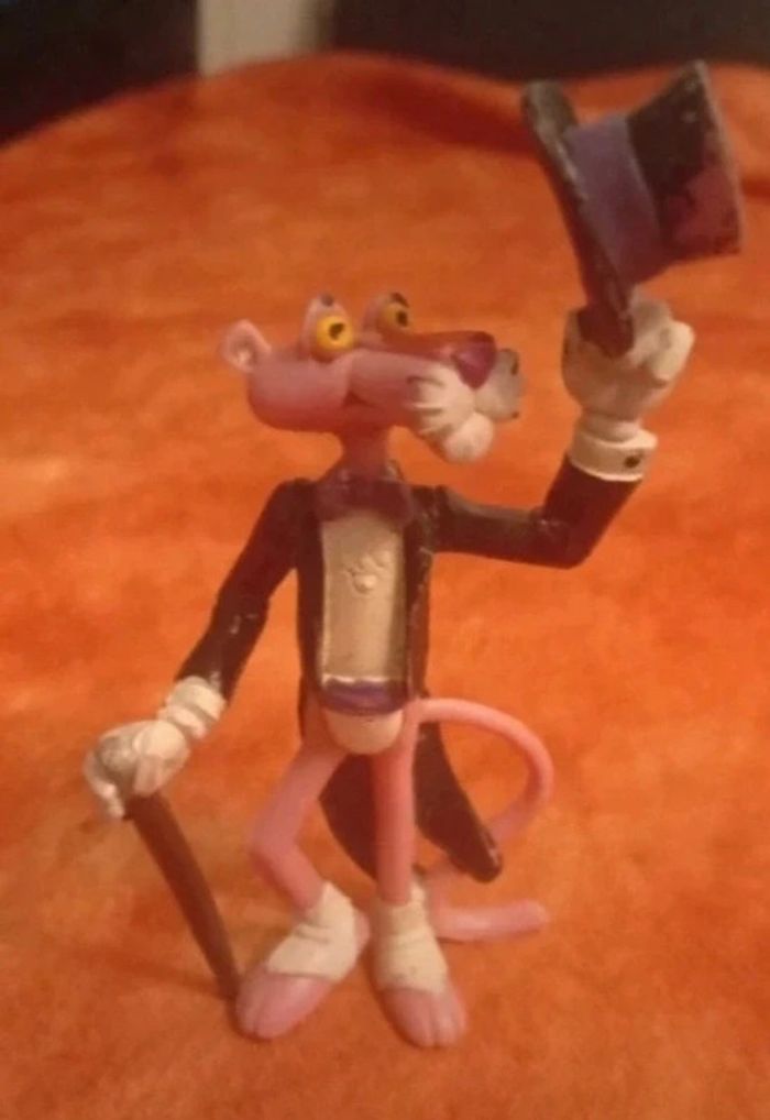 Figurine panthère rose très rare, vintage de 1995