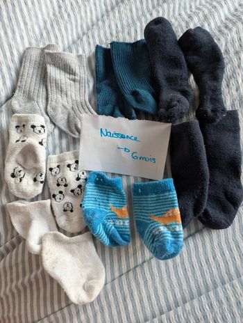 Lot de 7 paires de chaussettes naissance - 6 mois