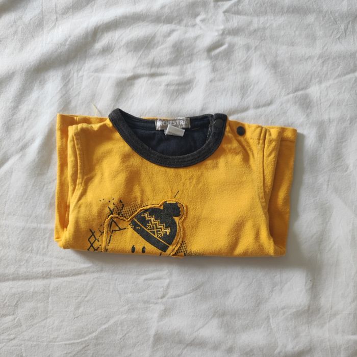 T-shirt manches longues bébé 6 mois Orchestra - photo numéro 1