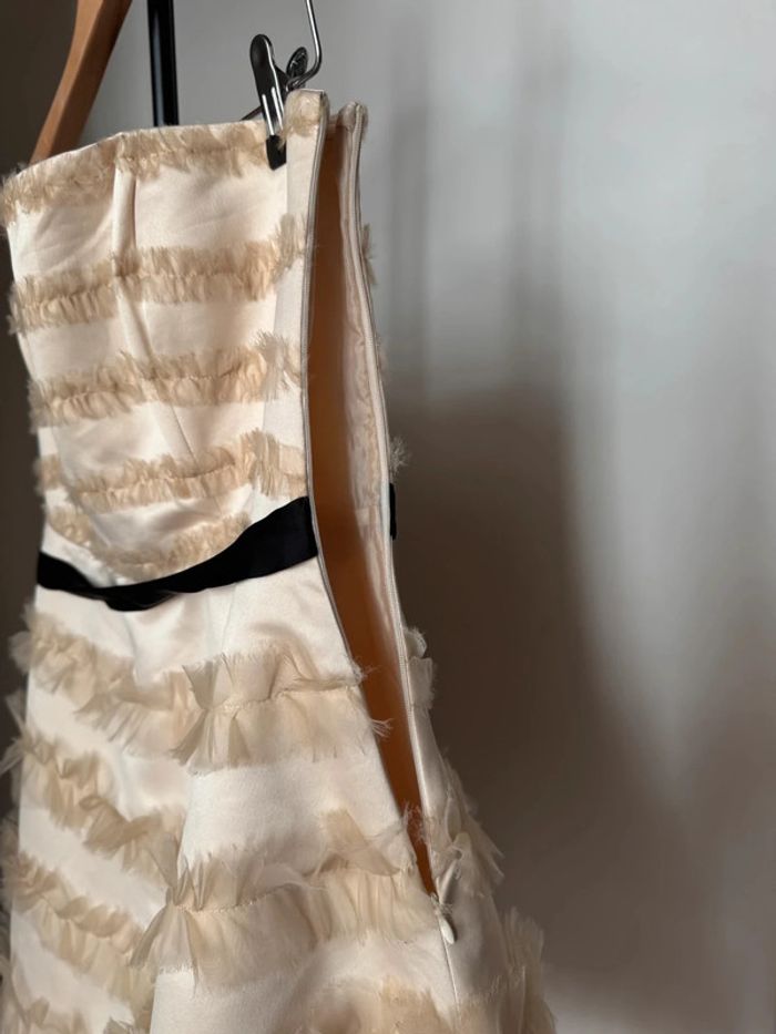 Robe bustier beige évasé M River Island - photo numéro 8