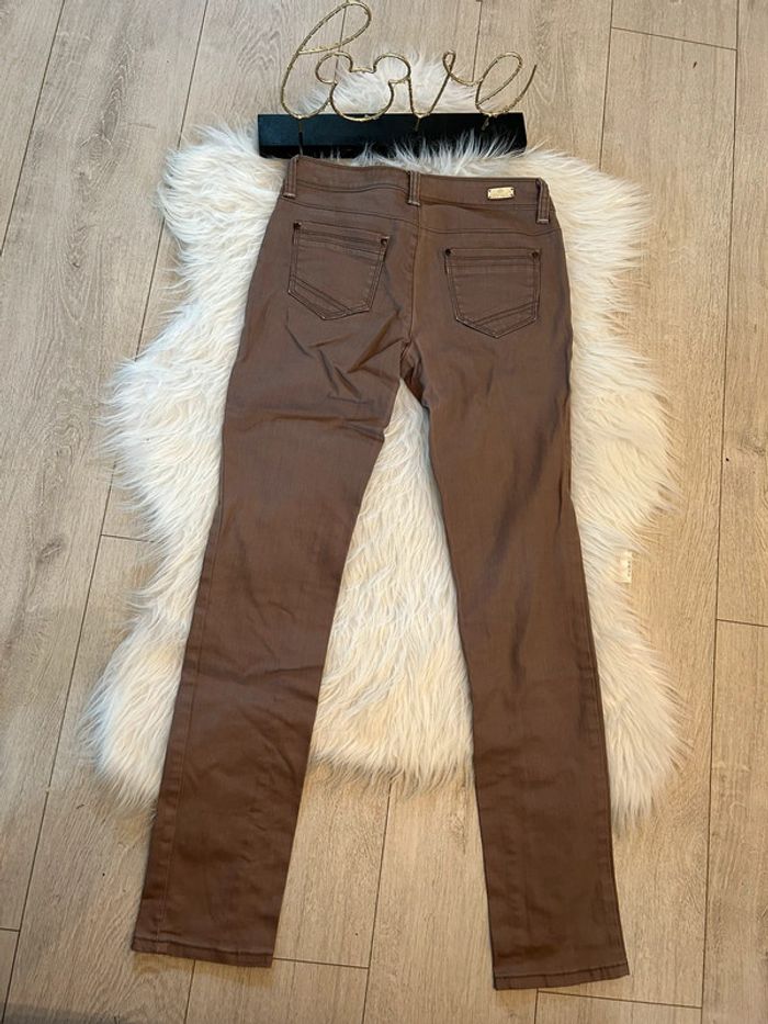 Très beau pantalon marron denim 🥰 taille 36 - photo numéro 2