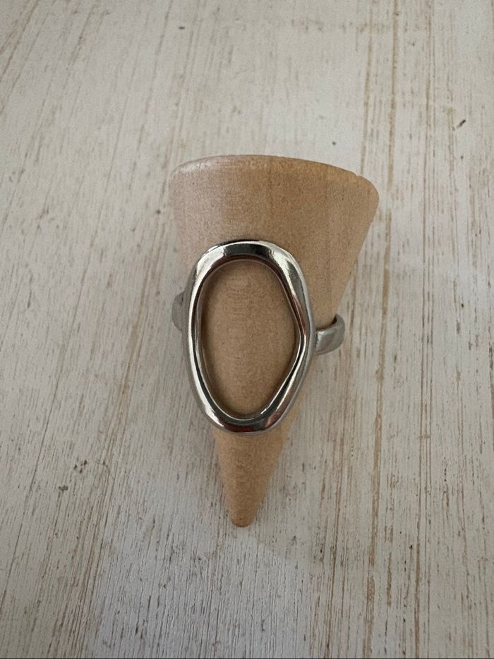 Bague argentée acier inoxydable - photo numéro 2