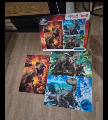 Puzzle dinosaure x3