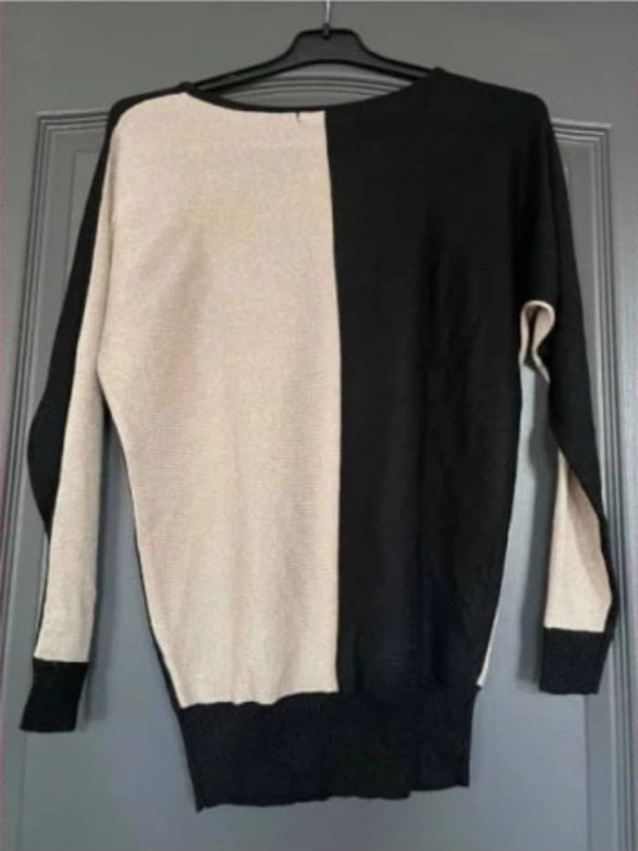 Pullover noir & doré 36/S - Kiabi - photo numéro 2