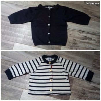 Lot gilets fille taille 3 mois