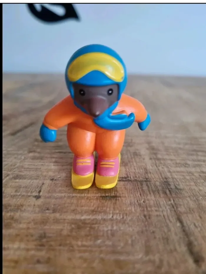 Figurine petit ours brun à la neige - photo numéro 2