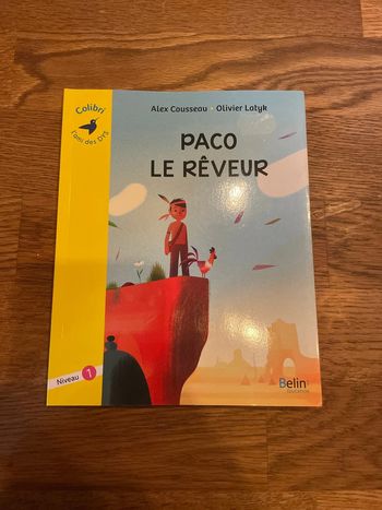Livre Colibri Paco Le rêveur  Spécial DYS Niveau 1