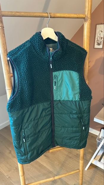 💜 Veste sans manches vert émeraude effet moutons billybelt taille M neuf 💜