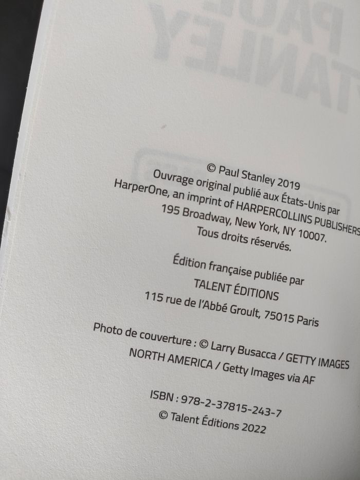 Livre de Paul Stanley - photo numéro 3