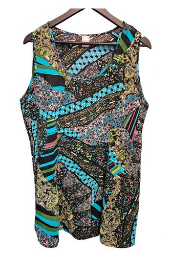 Blouse sans manches voile T44