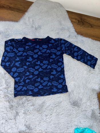 Haut manches longues bleu Mickey - 12 mois - Disney Baby