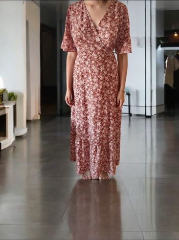 Robe longue fleurie