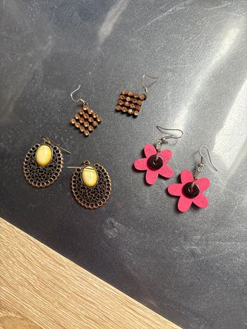 Lot boucles d’oreilles pendantes